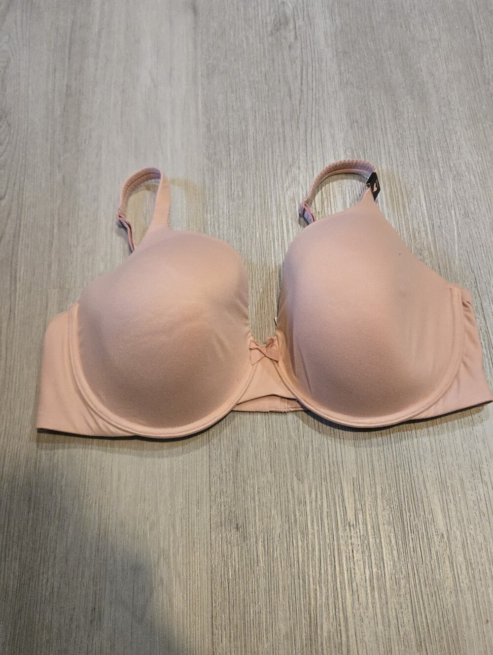 NWT Victoria's Secret BODY Lined Perfect Coverage Nude Bra, SIZE 38DD